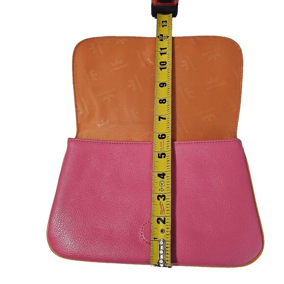 Bundle BAEKGAARD Pink Orange Clutch PUREOLOGY Chain Link Strap Crossbody Bag - Picture 16 of 16